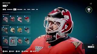 nhl 25 all nhl team goalie masks [upl. by Repsag]