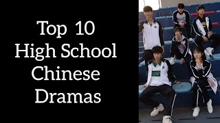 Top 10 high school Chinese Dramas  10 Best high school cdramas  2024 [upl. by Godiva]