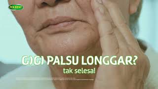 Polident Educational Video  How to Prevent Loose Dentures 15s Bahasa [upl. by Aeniah]