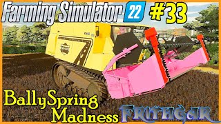 Lets Play FS22 BallySpring Madness 33 Canola Cutting [upl. by Aggri]