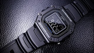 Unboxing Casio Illuminator Daily Alarm Chronograph Digital Stopwatch W218H1BV [upl. by Nerraf]