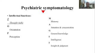 Psychiatric symptomatology  Part 4 of 6 Intellectual functions TOP  Prof Dr Hesham Sheshtawy [upl. by Dorita]