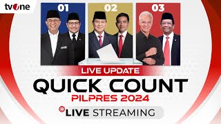 LIVE UPDATE QUICK COUNT  HITUNG CEPAT PILPRES 2024  Presiden Pilihan Rakyat tvOne [upl. by Aliled]