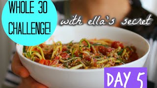 Whole 30 Day 5 Autumn Comfort Zoodles Recipe [upl. by Marve]