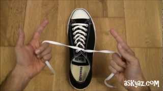 How to tie a Shoe Lace in 1 Second [upl. by Amalle]