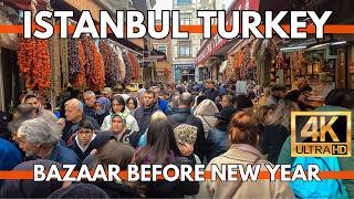 ISTANBUL TURKEY CITY CENTER EMINONU BAZAARSIRKECI 4K VIDEO ULTRA HD WALKING TOUR IN OLD CITY [upl. by Naryb332]