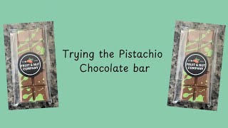 Trying the Pistachio Chocolate bar [upl. by Johanan]