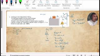 Ejercicio de equilibrio estatico 2 Fisica clase 2 [upl. by Hpotsirhc]