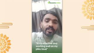 Queensveda Piles Care Kit Customer Stories  i got 40 relief in my piles in just 20 days [upl. by Nalad952]