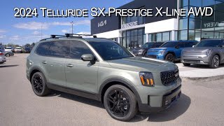 New Jungle green 2024 Kia Telluride SXPrestige XLine AWD at Parkside Kia [upl. by Enra]