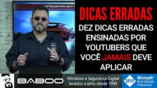 Erros comuns em sugestões e dicas de youtubers para deixar o Windows mais rápido [upl. by Dde363]