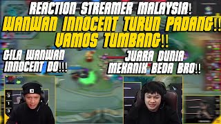 REACTION STREAMER MALAYSIA❗️WANWAN INNOCENT TURUN PADANG❗️ VAMOS TUMBANG❗️ VAMOS VS SRG GAME 2 [upl. by Elinnet308]