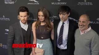 Tom Riley and Laura Haddock 2014 BAFTA Los Angeles Awards Season Tea  Arrivals [upl. by Farley768]