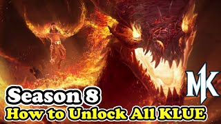 How to Unlock All KLUE in Season 8 Mortal Kombat 1 Invasions Season of the Dark Dragon [upl. by Onifled]