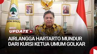 Airlangga Hartarto Mundur dari Kursi Ketua Umum Golkar [upl. by Burkhard]