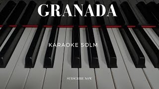 ✅GRANADA PIANO kARAOKE G major SOL MAYOR pianokaraoke [upl. by Nollad]