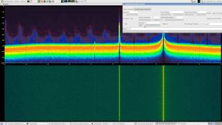 osmocoms fosphor with patchvonbrauns multimode looking at ISM  FLEX pager bands with rtlsdr [upl. by Ansley969]