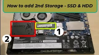 How to add 2nd StorageSSD to Lenovo Ideapad [upl. by Hestia]