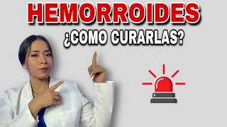 HEMORROIDES  ¿Qué son y Cómo Curarlas😃  ENFERMEDAD HEMORROIDAL [upl. by Shirline]