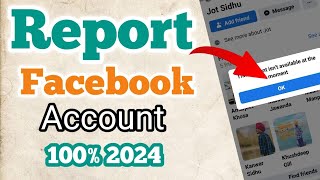 How to report Facebook account in 2024  Delete someone Facebook account Using Report  AK Tricks [upl. by Letsyrk]