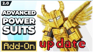 Minecraft Bedrock add on Advanced Power Suites update 2 0 [upl. by Taima]