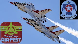 2024 USAF Thunderbirds  Tampa Bay AirFest FULL DEMO [upl. by Mathia783]