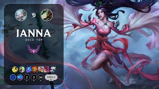 Janna Top vs Riven  EUW Master Patch 1324 [upl. by Kentiggerma638]