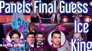 Panels Final Guesses on Ice King  The Masked Singer USA Season 12 Ep 8 [upl. by Dett]