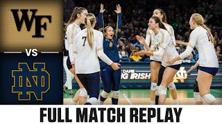 Wake Forest vs Notre Dame Full Match Replay  2023 ACC Volleyball [upl. by Alatea]