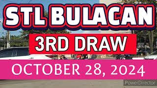 STL BULACAN RESULT TODAY 3RD DRAW OCTOBER 28 2024 8PM  MONDAY [upl. by Nettle]