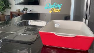 Pyrex Bakeware 2Quart Oblong BakingServing Dish and Kook Ceramic Bakeware set [upl. by Ellingston]