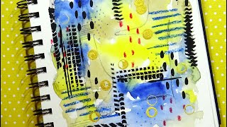 Colorful Abstract in Watercolor paints [upl. by Anitnelav880]