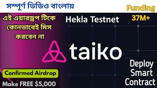 Taiko Hekla Testnet Step by Step I Taiko Airdrop Coming Soon🔥🔥 [upl. by Ortensia]