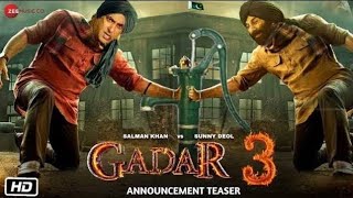 Gadar 3 Official Trailer  Sunny Deol Salman Khan Utkarash Sharma Anil Sharma  gadar3 [upl. by Rofotsirk257]