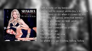 KARAOKE  Shakira  Cant Remember To Forget You ft Rihanna  KARAOKE  LYRICS  INSTRUMENTAL [upl. by Quinton]