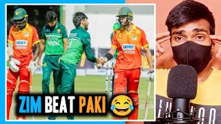 Zimbabwe Beat pakistan Cricket Team First Odi Series 🏆 Pakistan public reaction [upl. by Anneg]