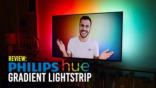 Philips Hue Gradient Lightstrip Review  Hue Sync Elevated [upl. by Elvie]