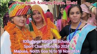 10th Open National School sport Championship 2024 vayu Sainik Academy Rajota Khetri [upl. by Llenrod]