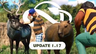 UPDATE 117 Overview amp ANIMAL ENCOUNTERS Explained  Planet Zoo [upl. by Acessej71]