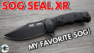 SOG Seal XR Folding Knife  Overview and Review [upl. by Dloraj]