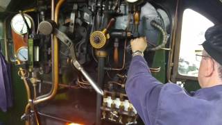 Footplate ride aboard 6990 quotWitherslack Hallquot at GCR Loughborough on 25062016 [upl. by Oibirot487]