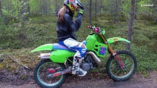 KX500 2Stroke DirtBike 5th Gear Ripping [upl. by Ogu941]