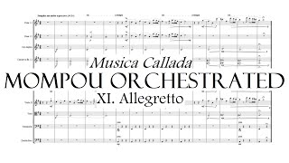 Mompou Orchestrated  XI Allegretto from Musica Callada [upl. by Airuam196]