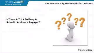 Lecture 20 LinkedIn Marketing Frequently Asked Questions [upl. by Sascha583]