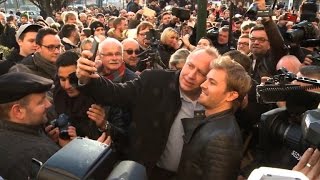 Weltmeister Rosberg in Wiesbaden begeistert empfangen [upl. by Andrea]