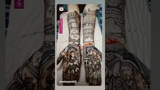 Bridal mehendi designs explore trending explorepage viralvideo bridalmehndidesign follow [upl. by Casi134]