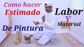 Como evaluar precios de pintura mano de obra y material [upl. by Brandes774]