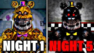 FNAF 4 BUT ITS FREE ROAM FNAF DOOM 4 [upl. by Kcirdneh]