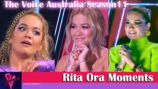 Rita Ora Moments The Voice Australia 2022 Season11 [upl. by Loesceke119]