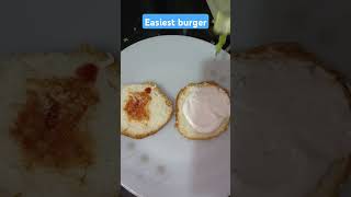 Easiest burger tastiest burgerfastest burger simplest burgertry this chicken burger [upl. by Anaitsirk]